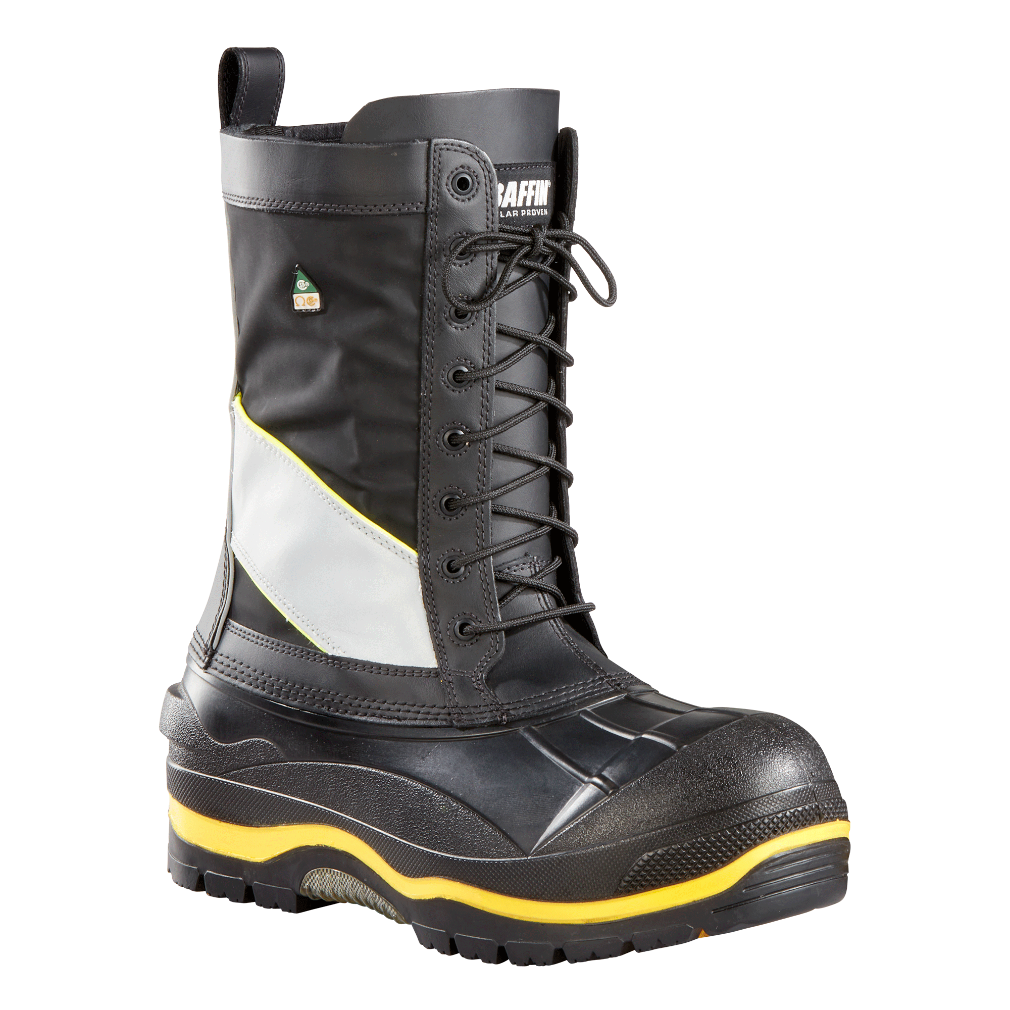 CONSTRUCTOR (Safety Toe & Plate) | Unisex Boot - Primary || Black/Hi-Vis