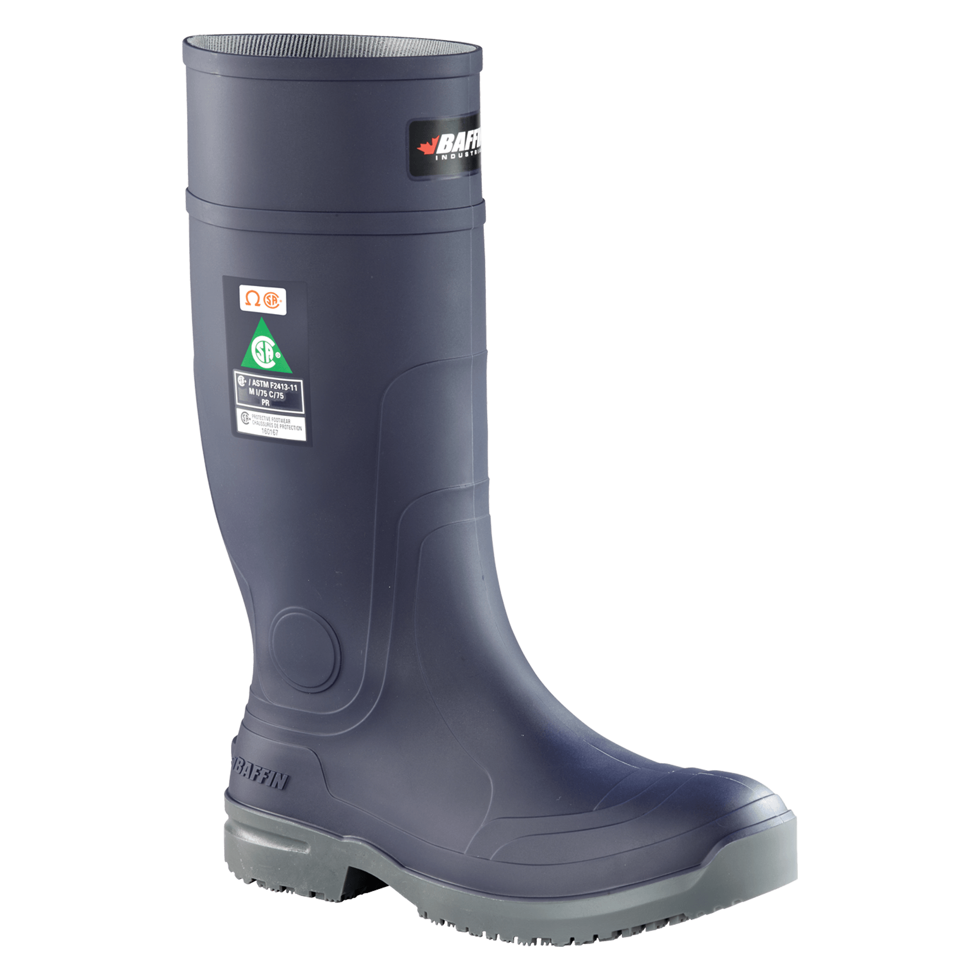 GRIP 360 (Safety Toe & Plate) | Unisex Boot || Blue/Grey