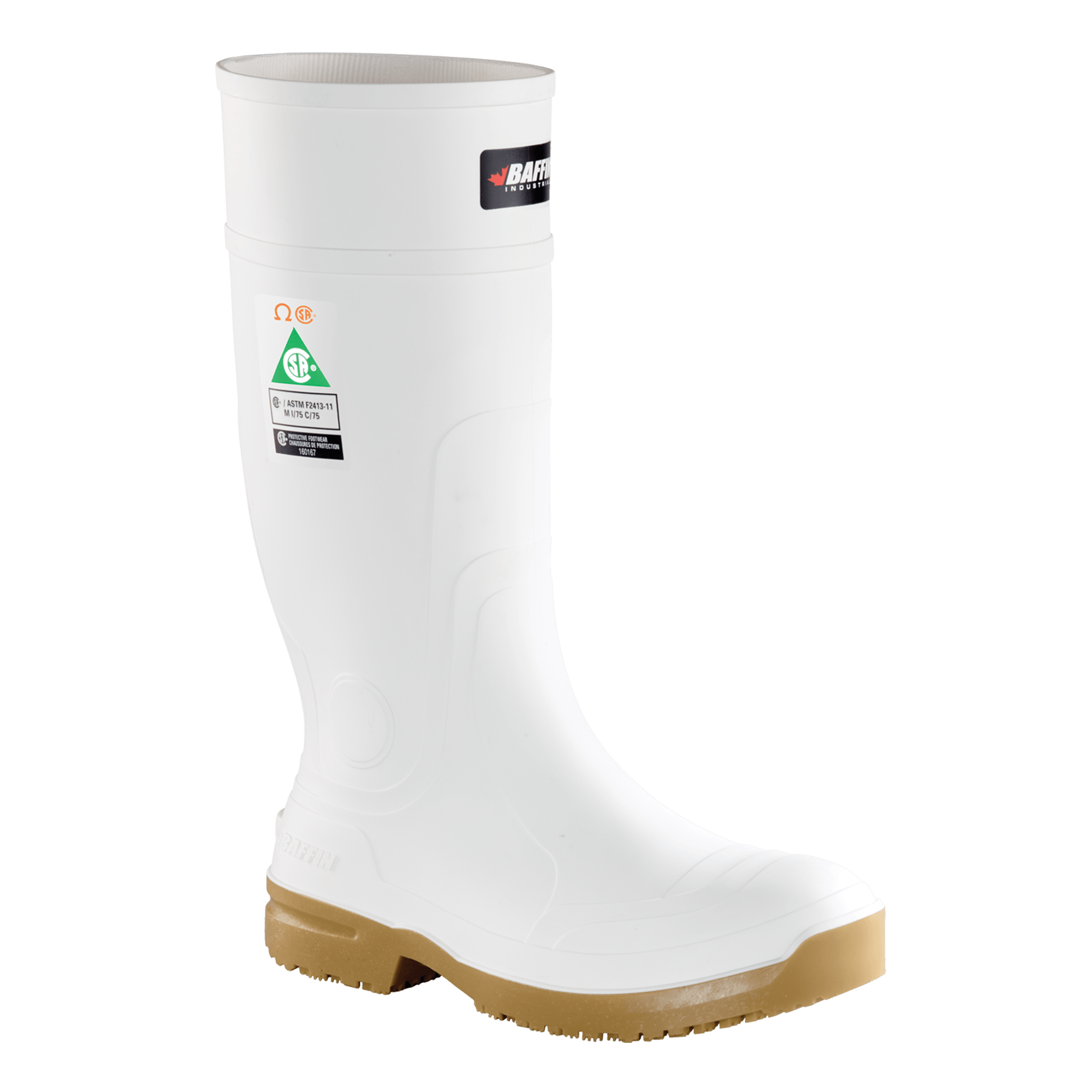 GRIP 360 (Safety Toe & Plate) | Unisex Boot || White/Amber