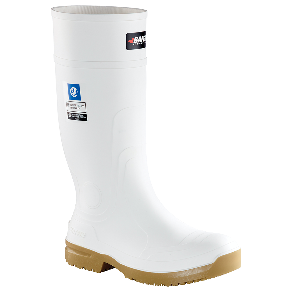 GRIP 360 (Safety Toe) | Unisex Boot || White/Amber