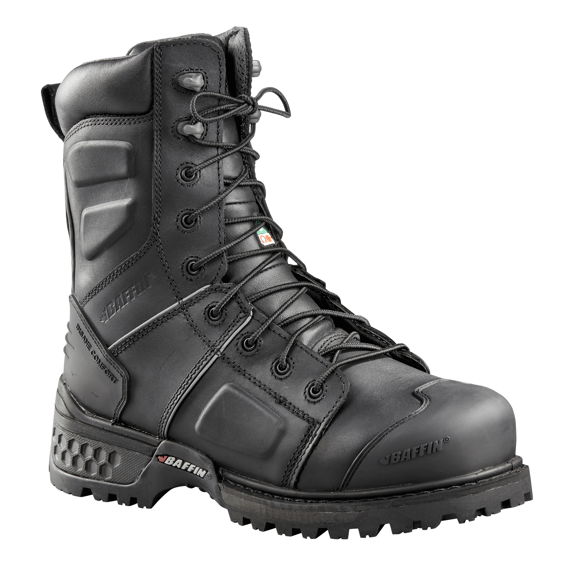 MONSTER 8" (Safety Toe & Plate) | Men's Boot - Primary || Black