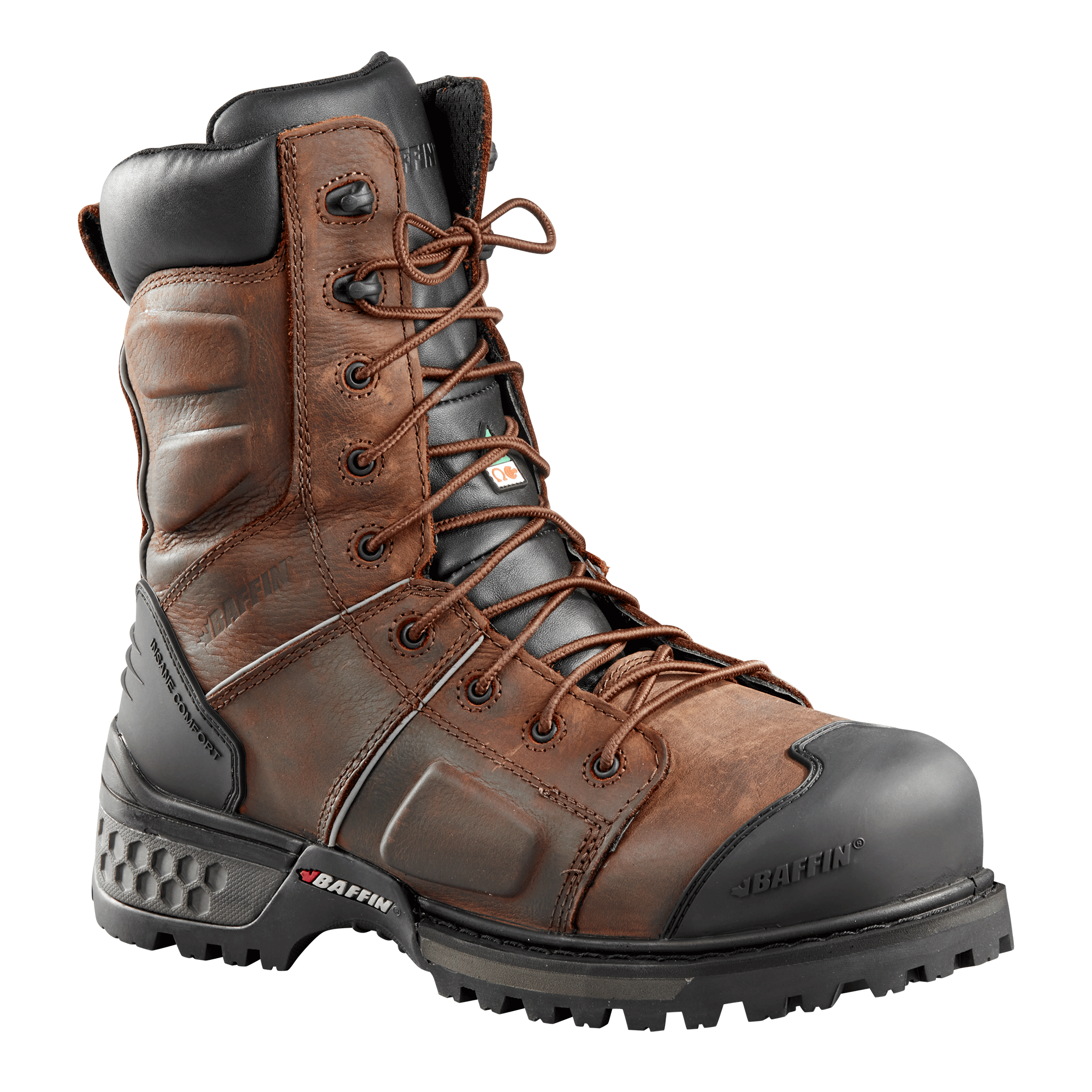 MONSTER 8" (Safety Toe & Plate) | Men's Boot - Primary || Brown