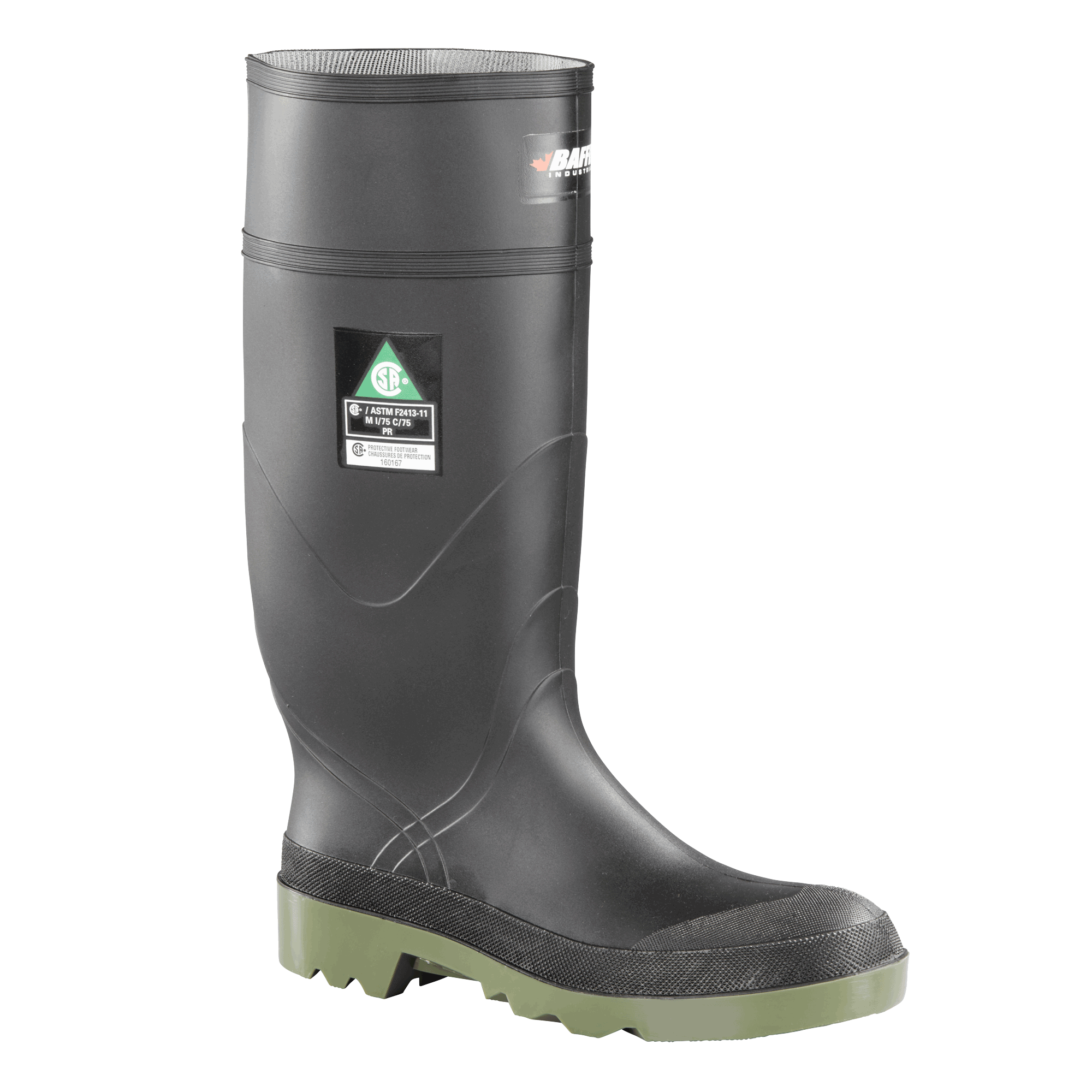 PETROLIA (Safety Toe & Plate) | Men's Boot - Primary || Black/Green