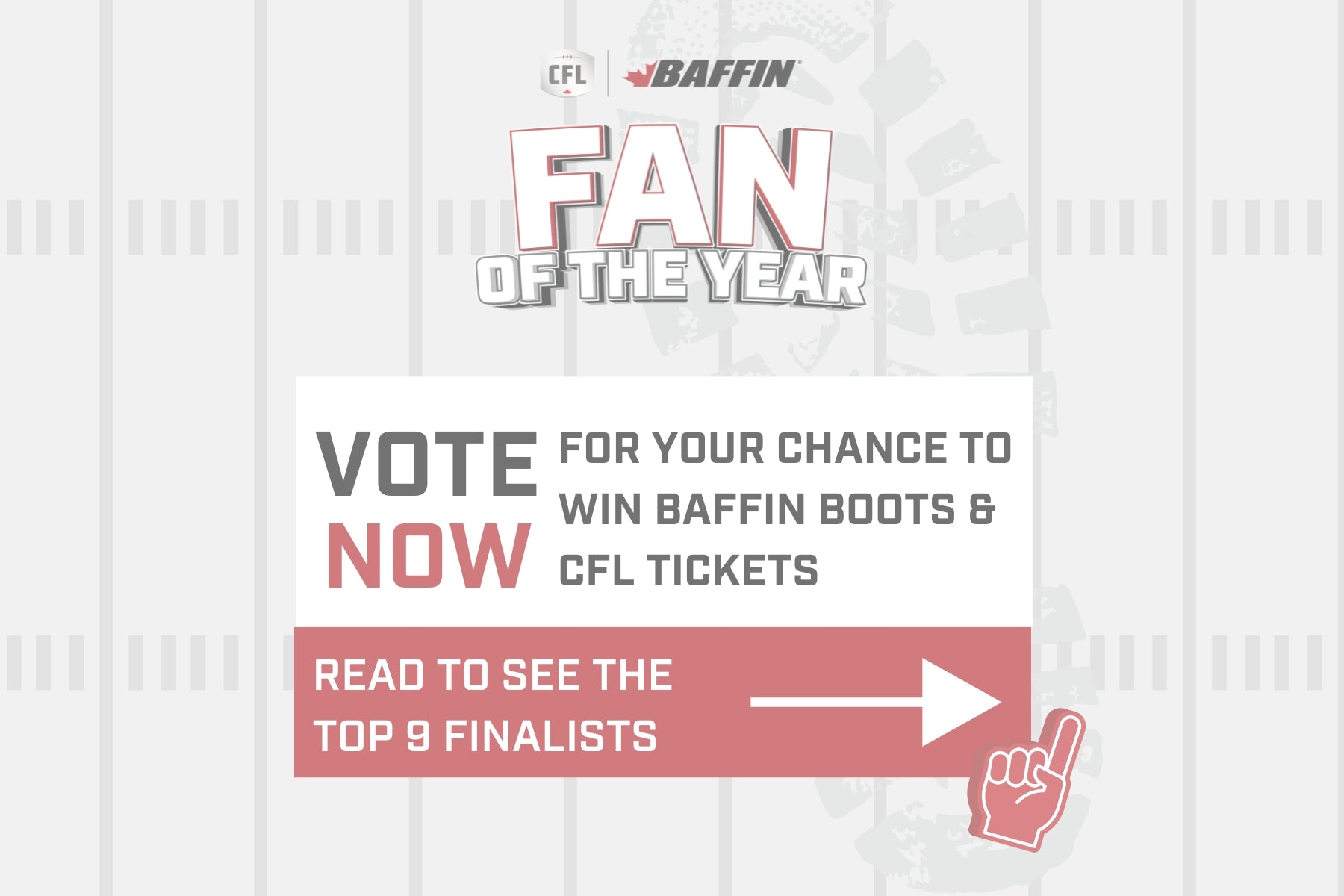 Baffin x CFL Fan of the Year Contest: Meet the Finalists