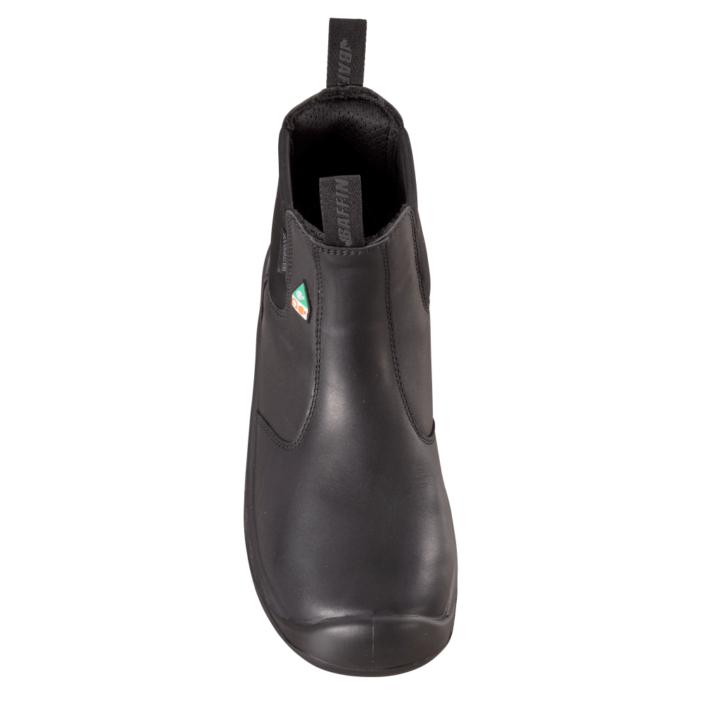 ICE CREW (SAFETY TOE & PLATE) | Men's Boot - Top || Black