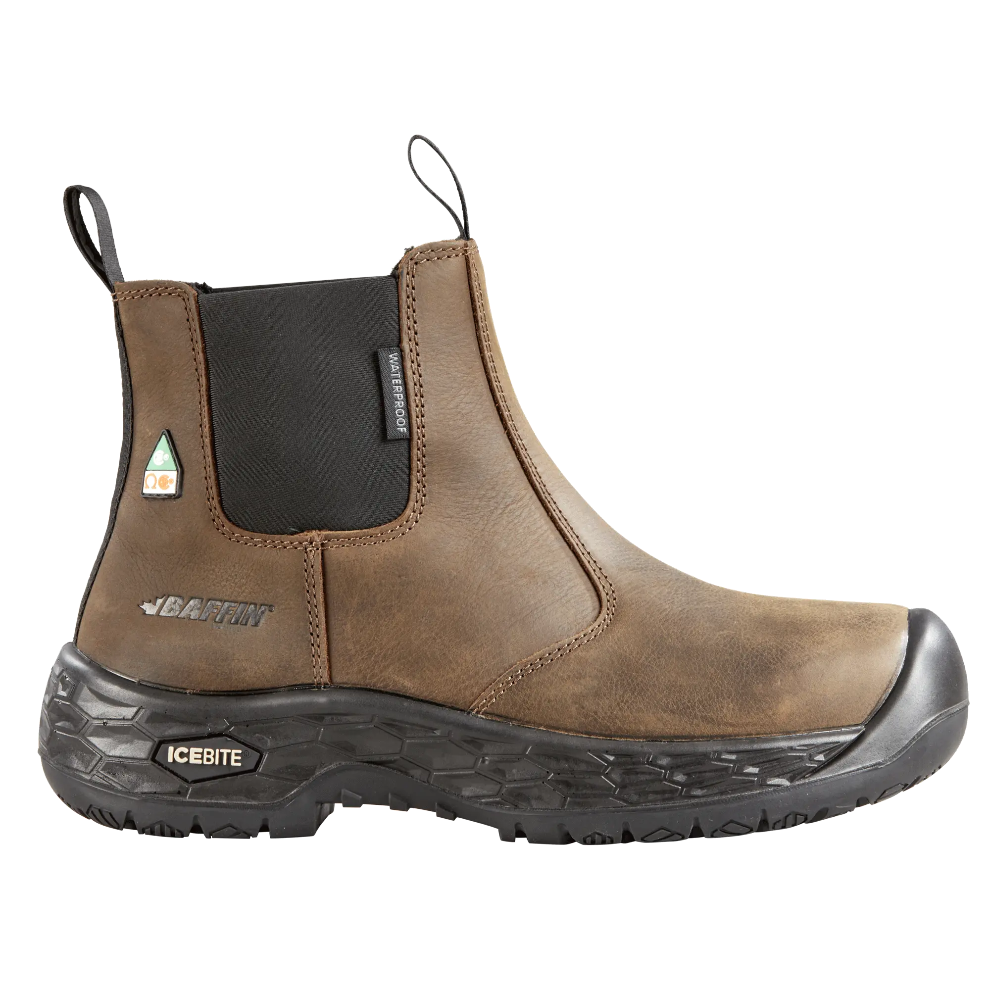 ICE CREW (SAFETY TOE & PLATE) | Women's Boot - Lateral || Brown