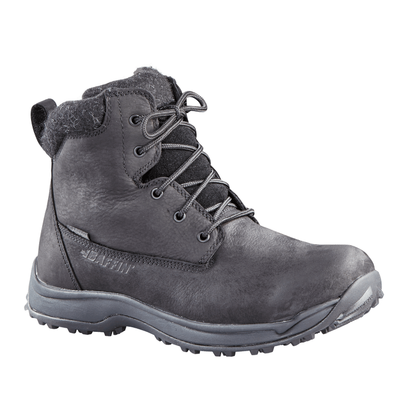 Baffin Mens Truro Boots Black Leather Felt Collar Size 10 NIB Weatherproof Comfy TRURO | Men main image 3