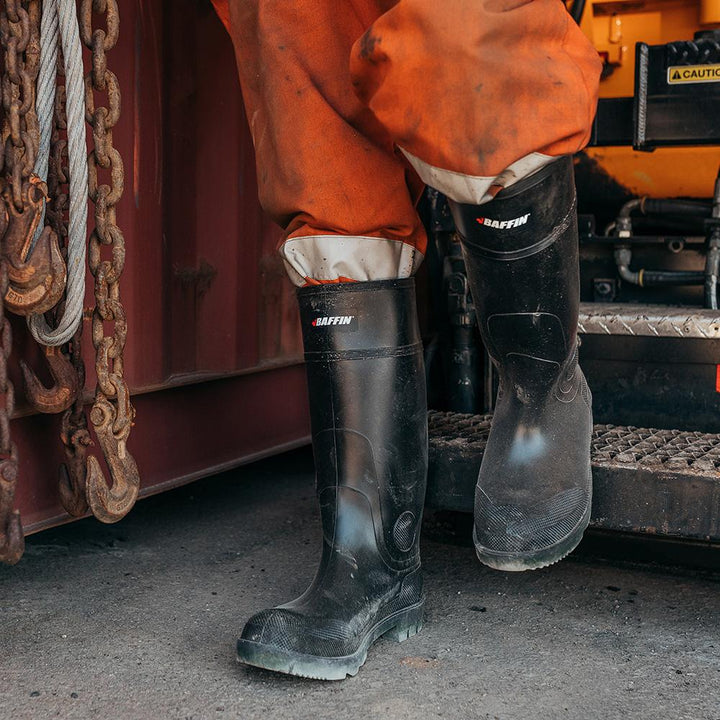 BLACKHAWK (Safety Toe & Plate) | Unisex Boot || Black